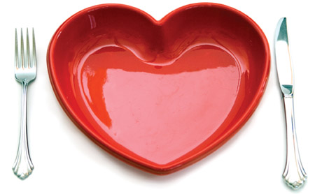 Heart shaped plate
